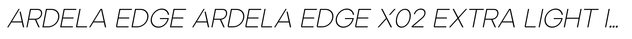 Ardela Edge ARDELA EDGE X02 Extra Light Italic image